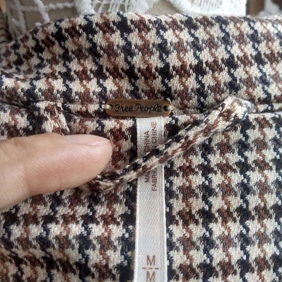 Free People Plaid Puffer Jacket, Women's M - Picture 6 of 6